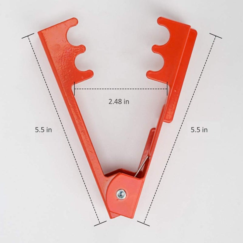 VIMOA Rose Thorn Stripper Thorn Remove Steel Rubber Leaves Stripper for Home-grown Roses or Rose Enthusiasts (Orange) - Image 2
